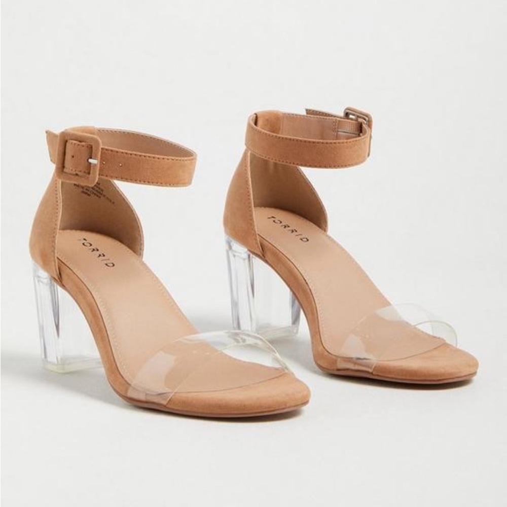 Torrid translucent block heels- NWOT